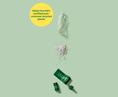 Honden poepzakjes van gerecycled plastic