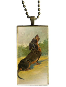 DACHSHUND KETTING | GLAS & PRENTEN