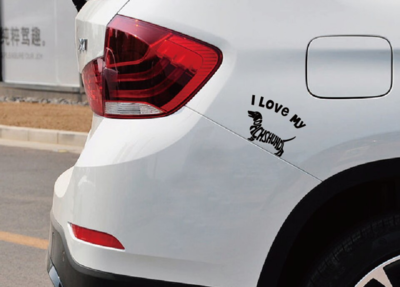TECKEL STICKER LAPTOP/AUTO | I LOVE MY DACHSHUND