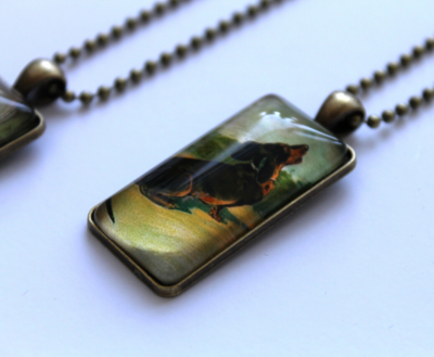 DACHSHUND KETTING | GLAS & PRENTEN