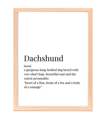 DACHSHUND POSTER | CANVAS