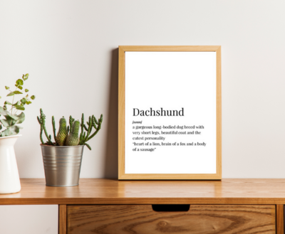 DACHSHUND POSTER | CANVAS