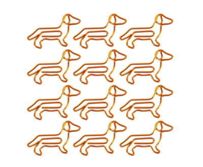 TECKEL PAPERCLIPS | GOUD | SET VAN 10