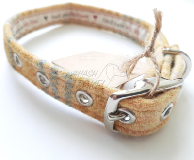 HALSBAND | TWEED & TARTAN GEEL