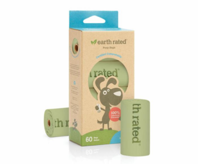 COMPOSTEERBARE POEPZAKJES | EARTH RATED | 120 STUKS