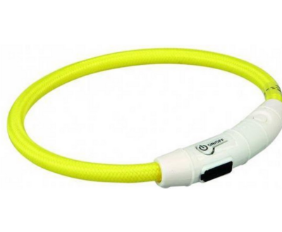 LICHTGEVENDE HALSBAND | USB OPLAADBAAR | GEEL