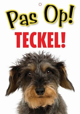 PAS OP TECKEL | BORDJE