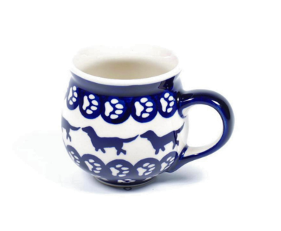 BUNZLAU TECKEL | KOFFIE / THEE BOL MOK S | TWEE RIJEN POOTJES
