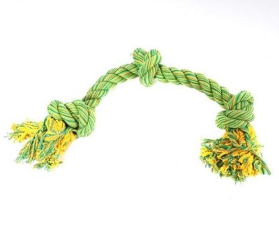 STEVIG SPEELGOED | KNOT DRIE KNOPEN KLEIN | GROEN
