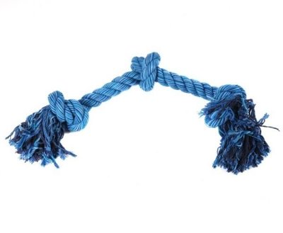 STEVIG SPEELGOED | KNOT DRIE KNOPEN KLEIN | BLAUW