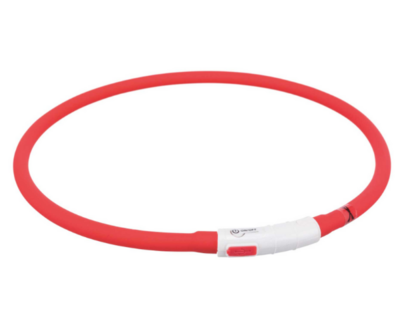 LICHTGEVENDE HALSBAND | USB OPLAADBAAR | ROOD