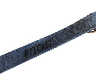 HASHTECKEL'S TECKEL RIEM | LEER | GRIJS