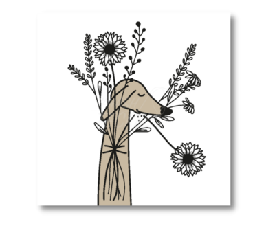 FRECKLE GREETING CARD | FLOWERS | WITH ENVELOPE
