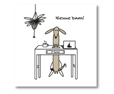 FRECKLE GREETING CARD | NEW JOB | WITH ENVELOPE