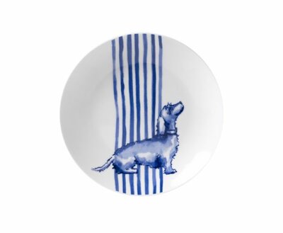 NHAAN TECKEL PETIT FOUR BORDJE | DELFTS BLAUW