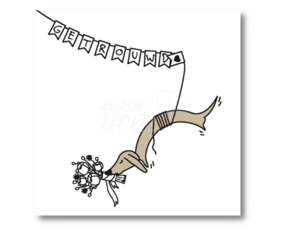 FRECKLE GREETING CARD | MARRIED GARLAND| WITH ENVELOPE