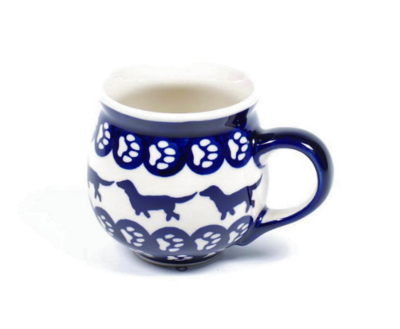 BUNZLAU TECKEL KOFFIE / THEE BOL MOK | S | DONKER