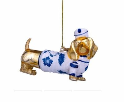 TECKEL KERSTHANGER | GOUD & DELFTSBLAUW | VONDELS