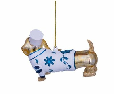 TECKEL KERSTHANGER | GOUD & DELFTSBLAUW | VONDELS