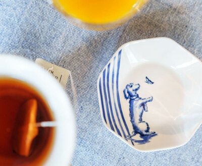 NHAAN DACHSHUND TEATIP | DELFTS BLUE