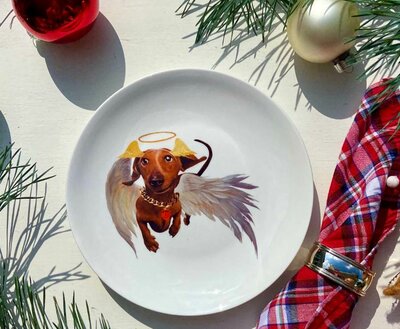 DACHSHUND CASTLE PLATES | SIX PIECES | WIENERFUL TIME