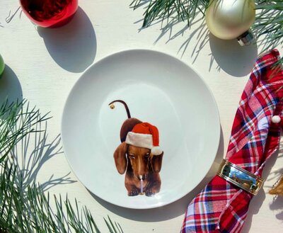 DACHSHUND CASTLE PLATES | SIX PIECES | WIENERFUL TIME