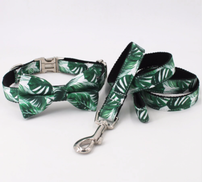 HALSBAND, RIEM & VLINDERDAS | SET | TROPISCH