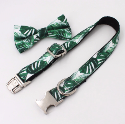 HALSBAND, RIEM & VLINDERDAS | SET | TROPISCH
