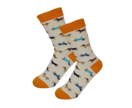 TECKEL SOKKEN | ORANJE | MAAT 35-38