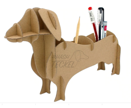 KARTONNEN TECKEL | PUZZEL, OPBERGBAKJE & CADEAU