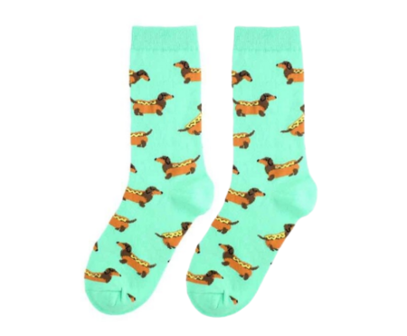 TECKEL SOKKEN | AQUA GROEN / BLAUW | MAAT 35-39