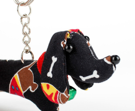 TECKEL SLEUTELHANGER | ZWART | FAIRMADE