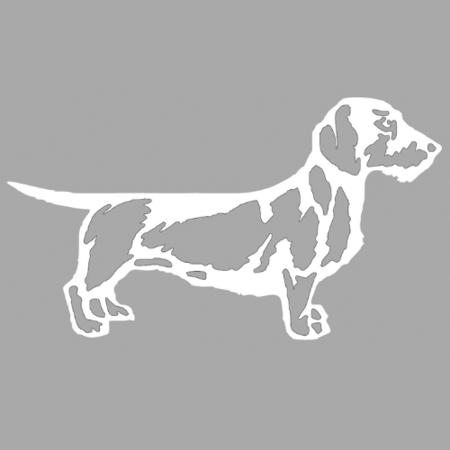 RUWHAAR TECKEL STICKER | WIT