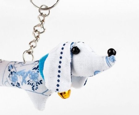 TECKEL SLEUTELHANGER | DELFT BLAUW | FAIRMADE