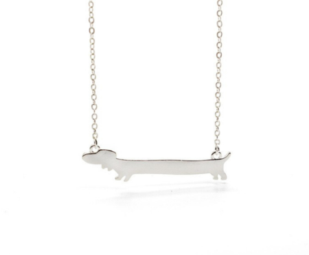 TECKEL KETTING CONTOUR | ZILVER