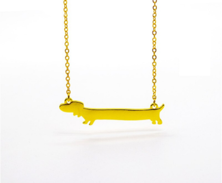 TECKEL KETTING CONTOUR | GOUD