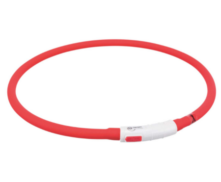 LICHTGEVENDE HALSBAND | USB OPLAADBAAR | ROOD