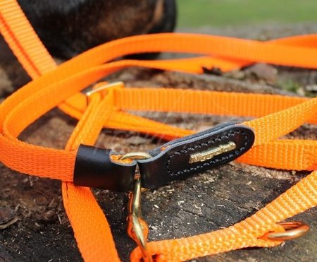 START LANGE HONDEN (SCHOUDER) RIEM | ORANJE | NIGGELOH