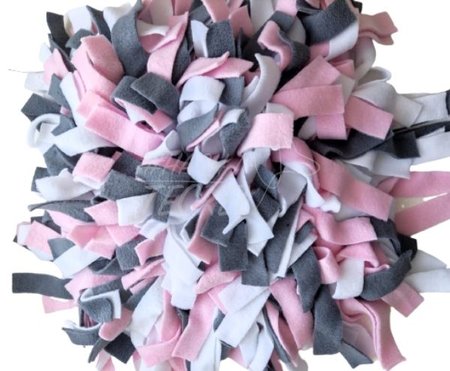 HERSENWERK SNUFFELMAT | GRIJS, WIT, ROZE