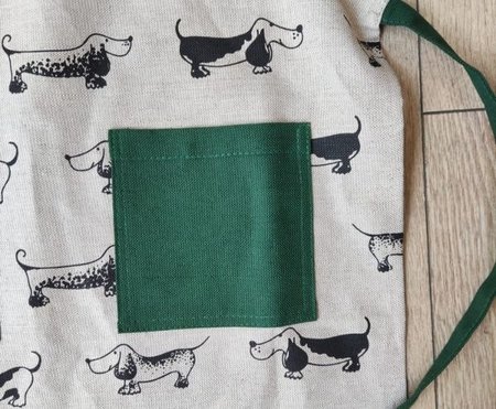 TECKEL KINDER SCHORT | LINNEN | GROEN
