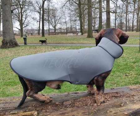 TECKEL REGENJAS | WATERDICHT NEOPREEN | GRIJS