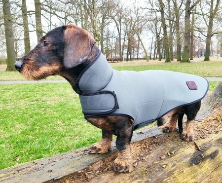 TECKEL REGENJAS | WATERDICHT NEOPREEN | GRIJS