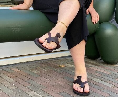 LEREN TECKEL SLIPPERS | DONKERBRUIN