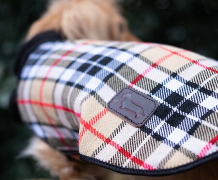 DACHSHUND FLEECE COAT| FLEECE LINED | BURBERRY