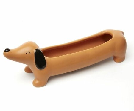 KIKKERLAND | DAISY THE DACHSHUND PLANTER