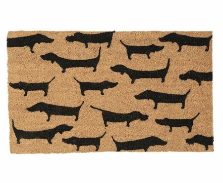 DOORMAT WITH DACHSHUNDS