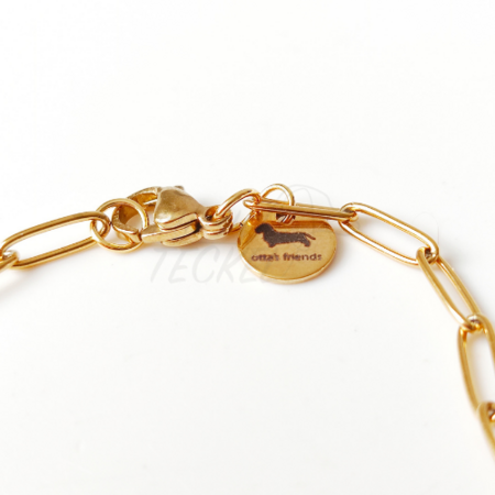 DACHSHUND BRACELET| GOLD | OTTA'S FRIENDS