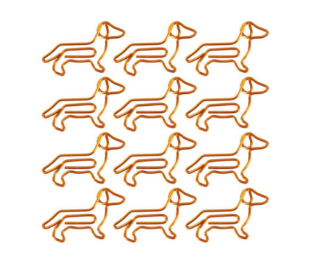 TECKEL PAPERCLIPS | GOUD | SET VAN 10