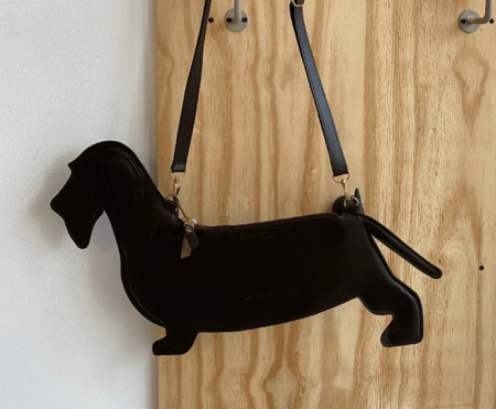 DACHSHUND BAG | LEATHER DARK BROWN