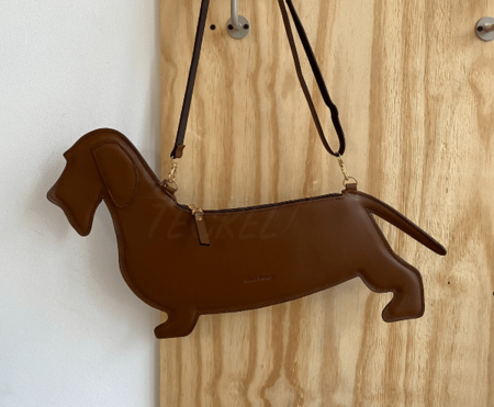 DACHSHUND BAG | LEATHER COGNAC